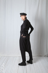 Loose Pull-On Trousers_Luxury Bi-Stretch Tricot