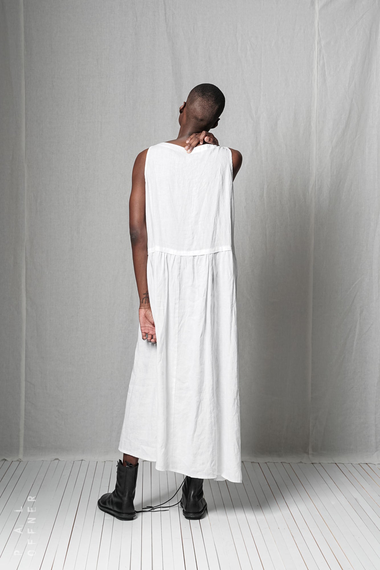 Loose Ruffle Dress_Linen