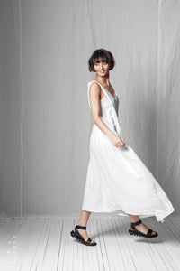 Loose Ruffle Dress_Linen