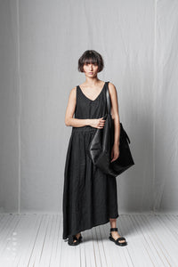 Loose Ruffle Dress_Linen