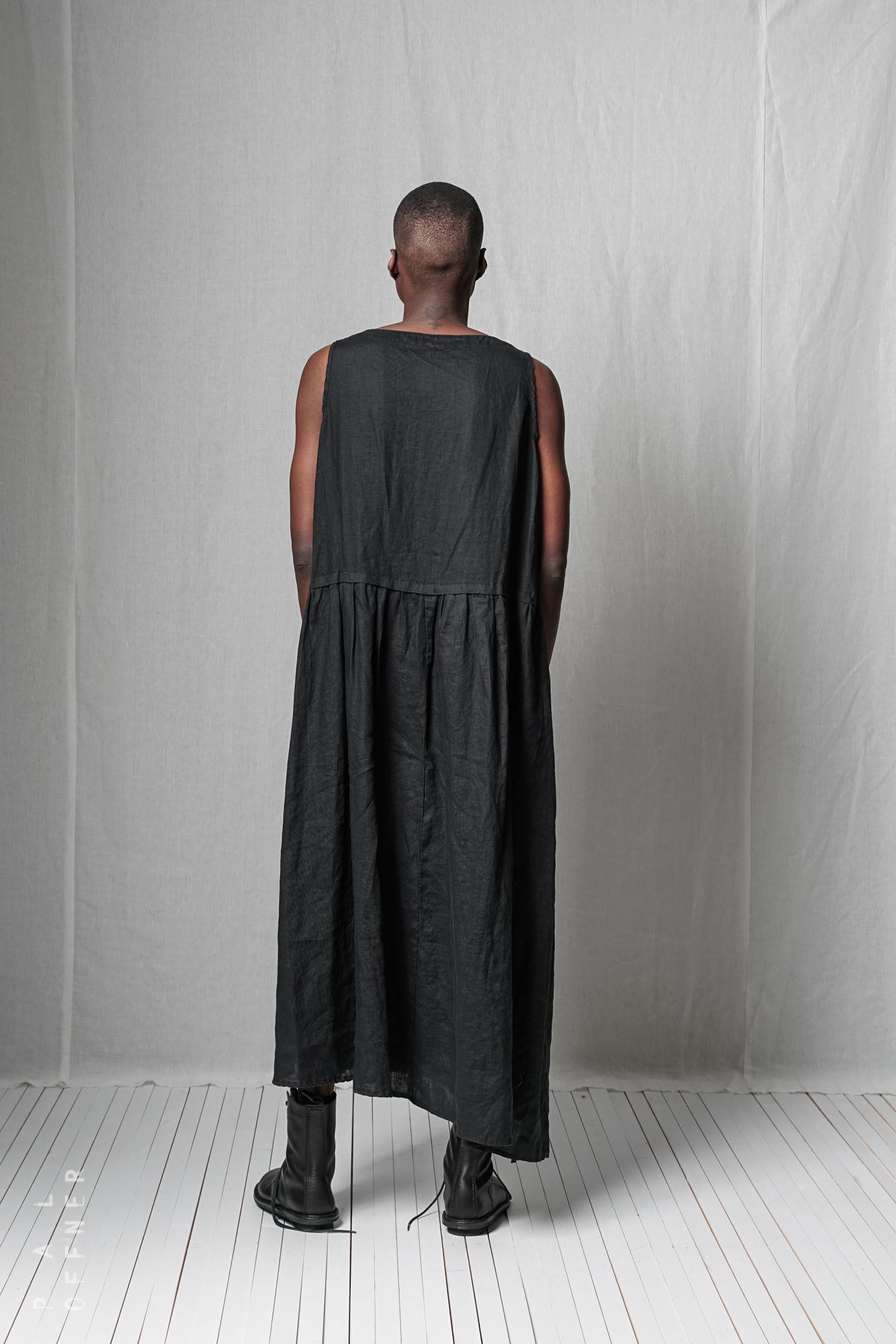 Loose Ruffle Dress_Linen