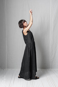 Loose Ruffle Dress_Linen