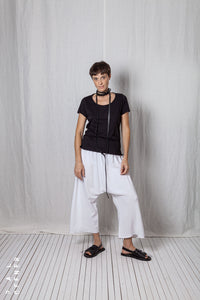 Low Crotch Pull-On Trousers_Light Viscose