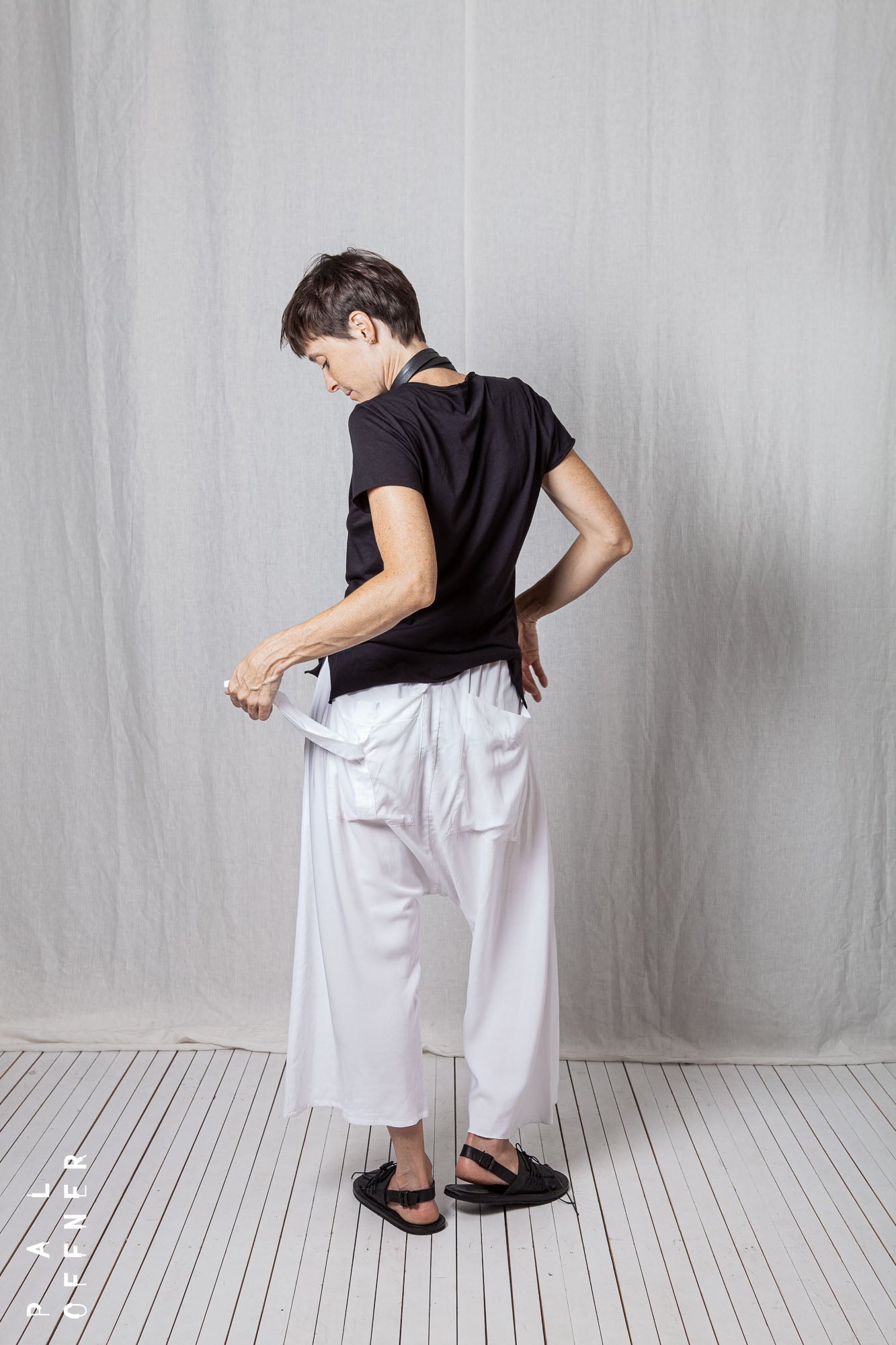 Low Crotch Pull-On Trousers_Light Viscose