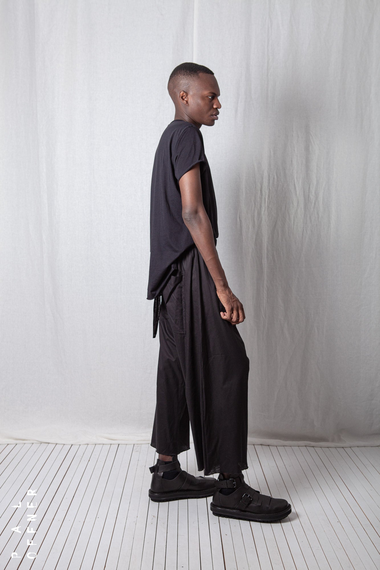 Low Crotch Pull-On Trousers_Sheer Cotton Voile