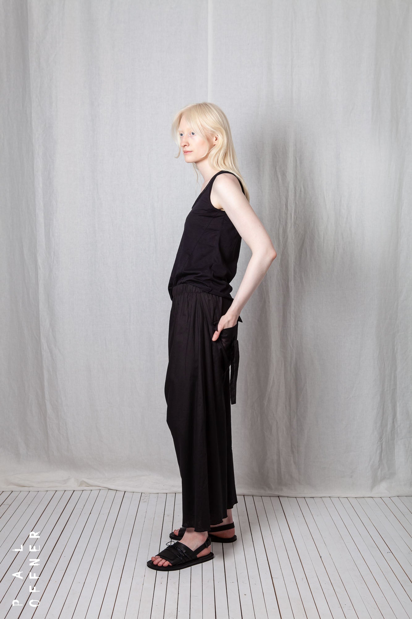 Low Crotch Pull-On Trousers_Sheer Cotton Voile