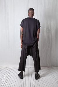 Low Crotch Pull-On Trousers_Sheer Cotton Voile