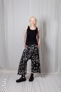 Low Crotch Pull-On Trousers_Sheer Cotton Voile