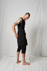 Low Crotch Skirt Trousers_Crepe Stretch