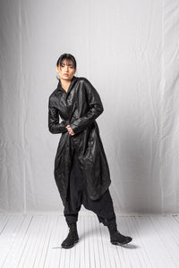 O-Shape Coat_Leather