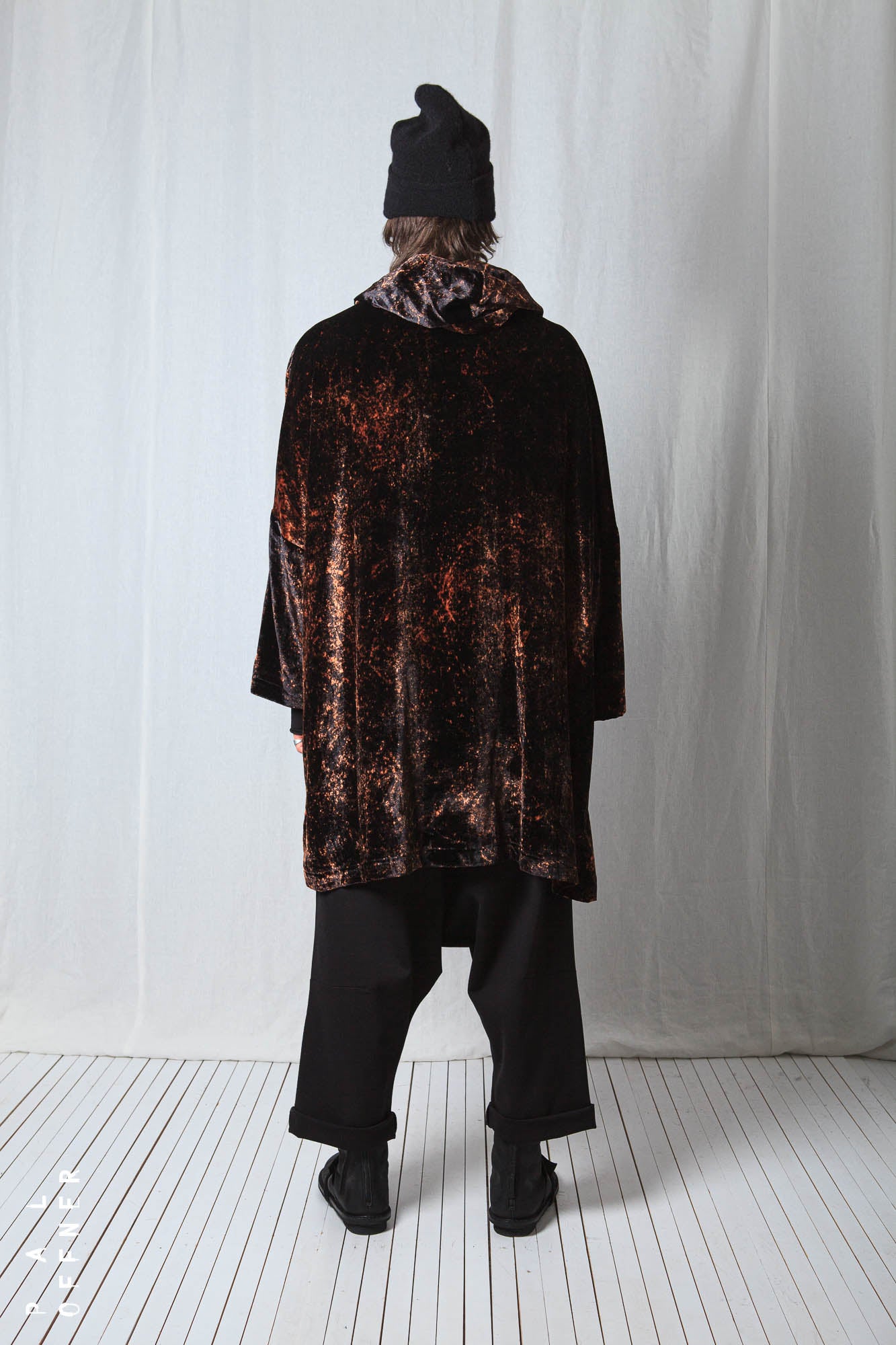 Oversize Coat_Fluid Velvet