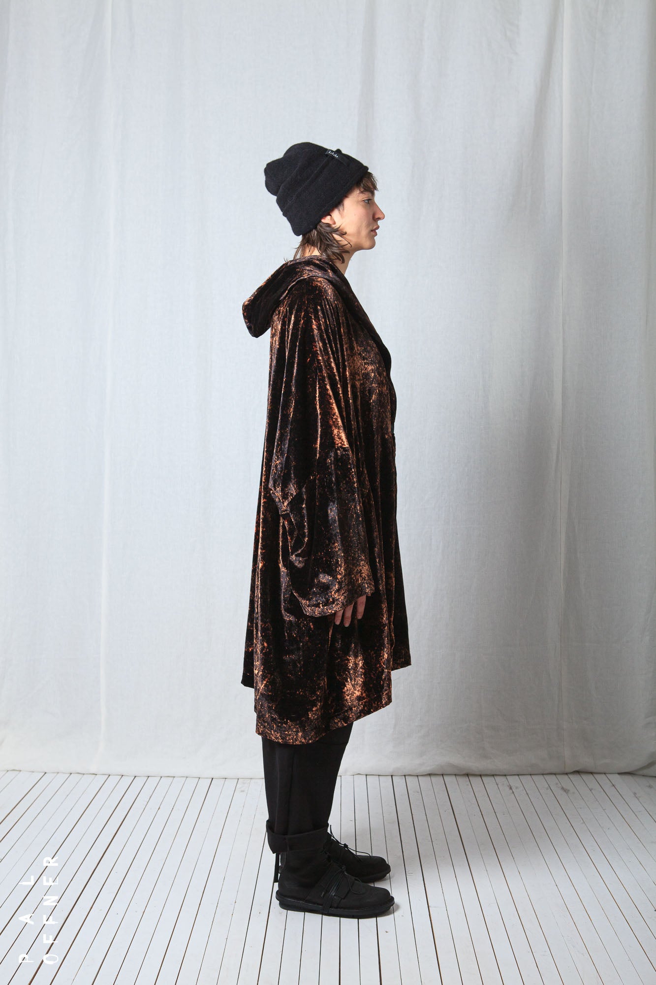 Oversize Coat_Fluid Velvet