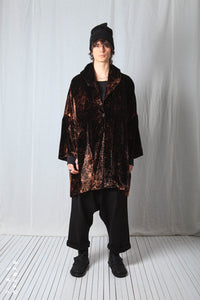 Oversize Coat_Fluid Velvet