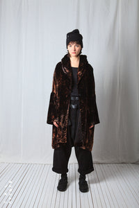 Oversize Coat_Fluid Velvet