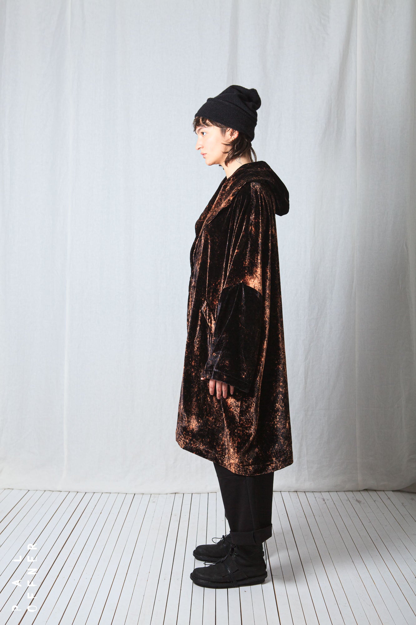 Oversize Coat_Fluid Velvet