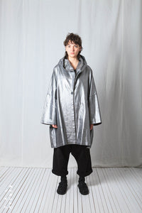 Oversize Coat_Metallic Denim