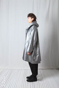 Oversize Coat_Metallic Denim