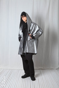 Oversize Coat_Metallic Denim