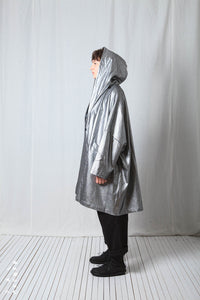 Oversize Coat_Metallic Denim