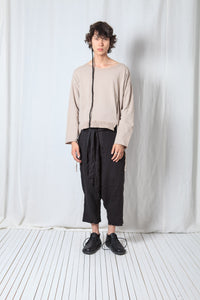 Oversize Pullover_Cotton Sweat + Mesh