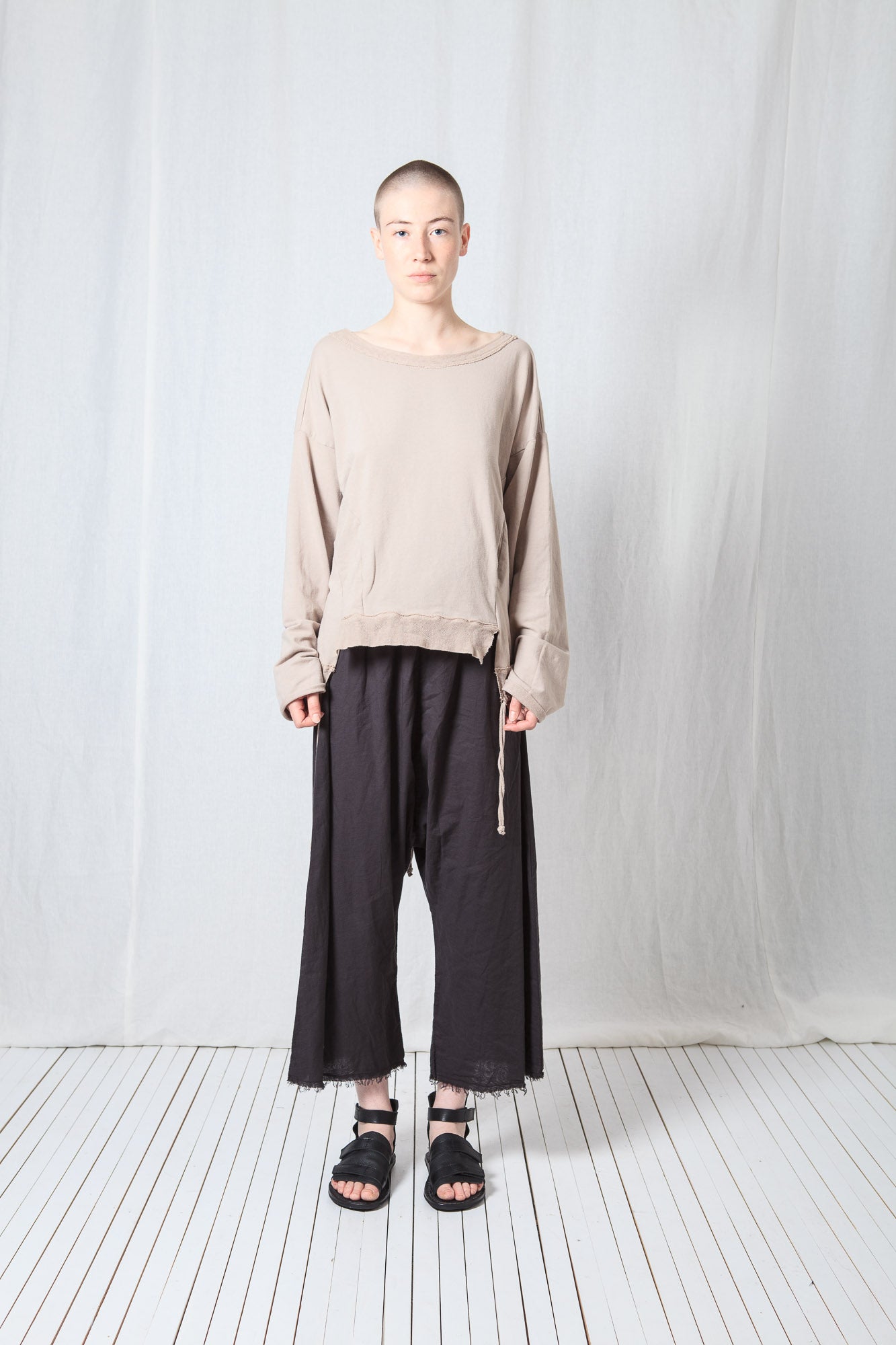 Oversize Pullover_Cotton Sweat + Mesh