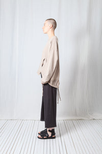 Oversize Pullover_Cotton Sweat + Mesh