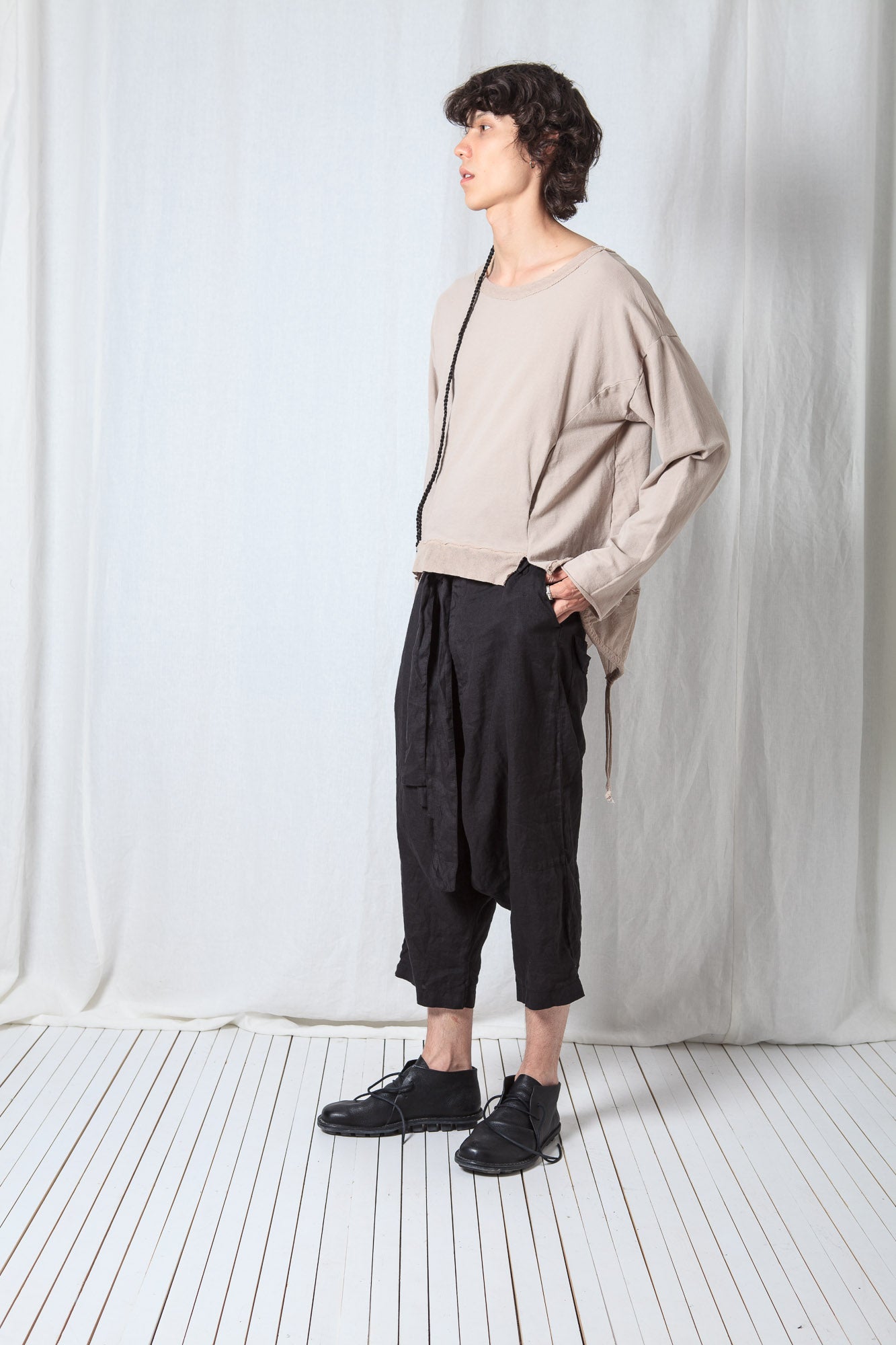 Oversize Pullover_Cotton Sweat + Mesh