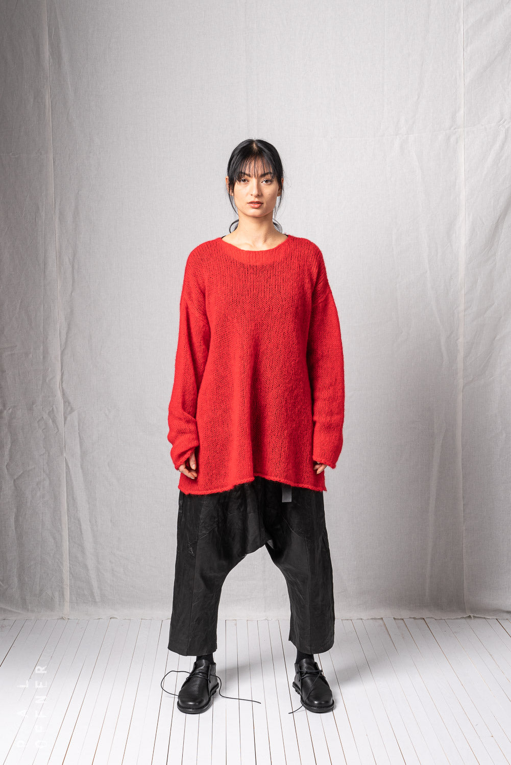 Oversize Pullover_Loose Mohair Alpaca Knit