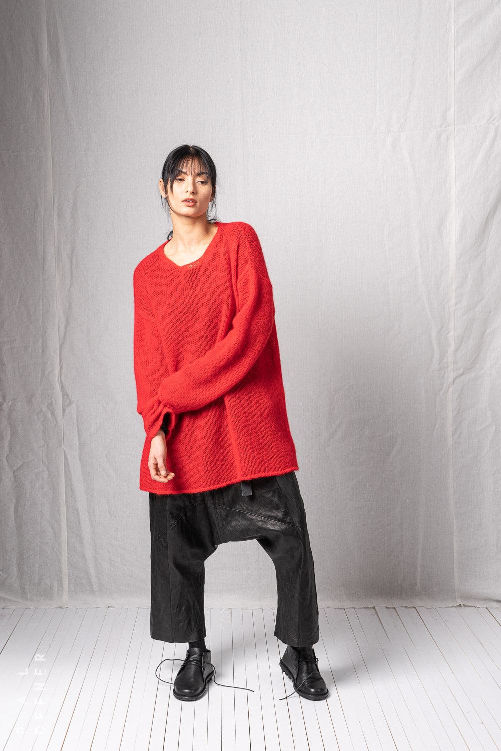 Oversize Pullover_Loose Mohair Alpaca Knit