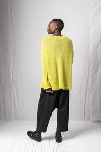 Oversize Pullover_Loose Mohair Alpaca Knit