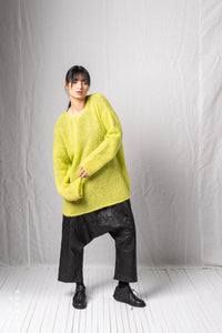 Oversize Pullover_Loose Mohair Alpaca Knit