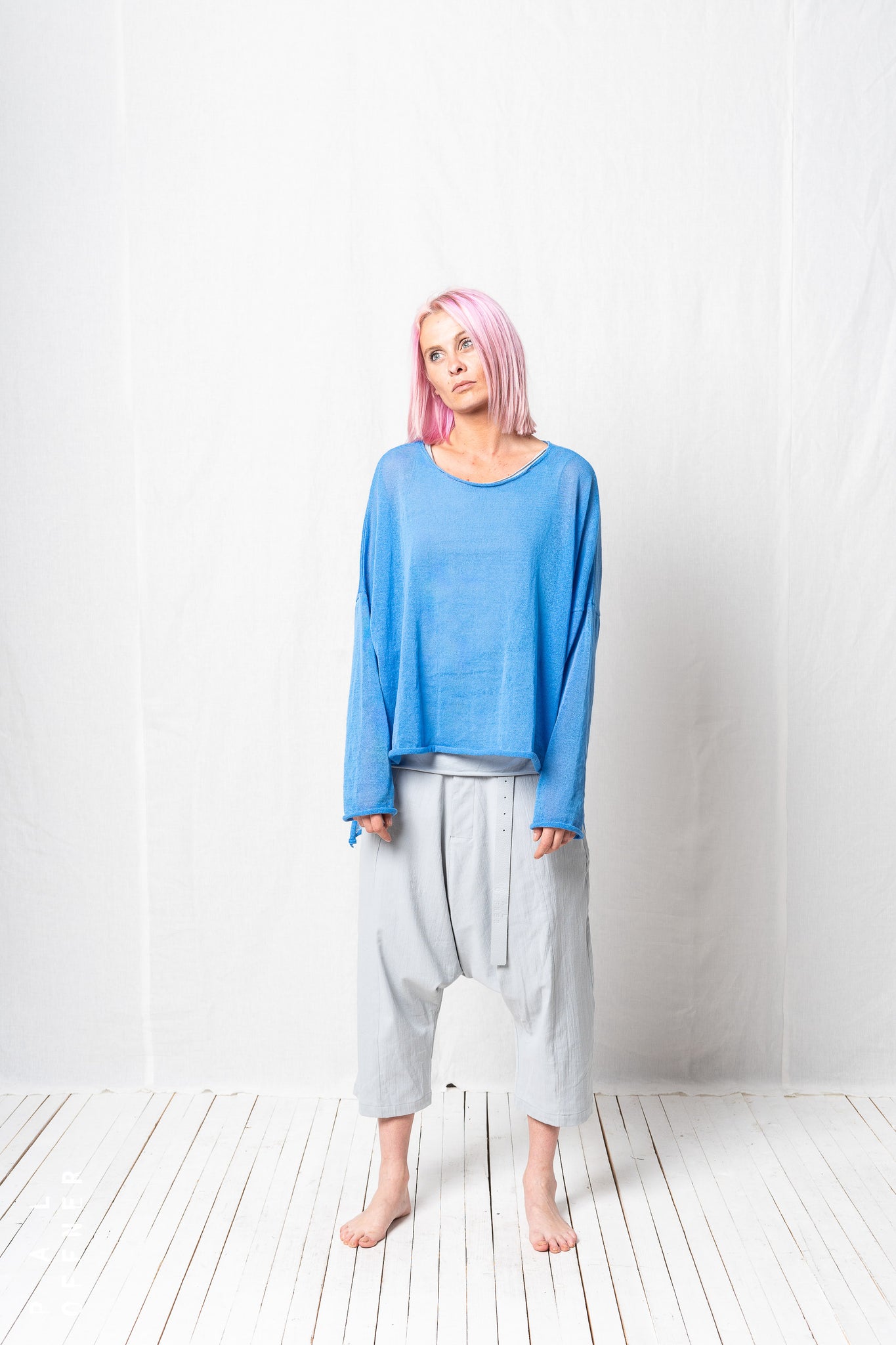 Oversized Pullover_Linen Mako Cotton Knit