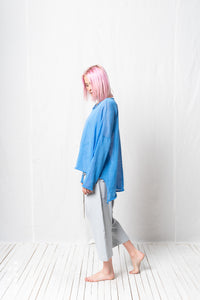 Oversized Pullover_Linen Mako Cotton Knit