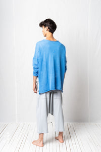 Oversized Pullover_Linen Mako Cotton Knit