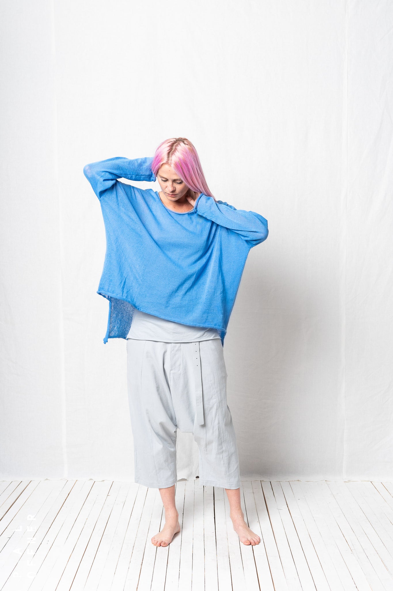 Oversized Pullover_Linen Mako Cotton Knit