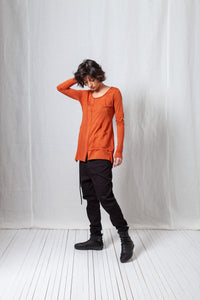 Patched Longsleeve_Organic Cotton Jersey