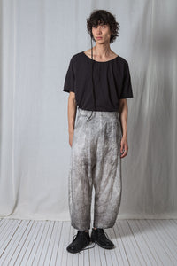 Pull On Egg Shape Trousers_Linen