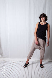 Relaxed Slim Leg Trousers_Cotton Sweat