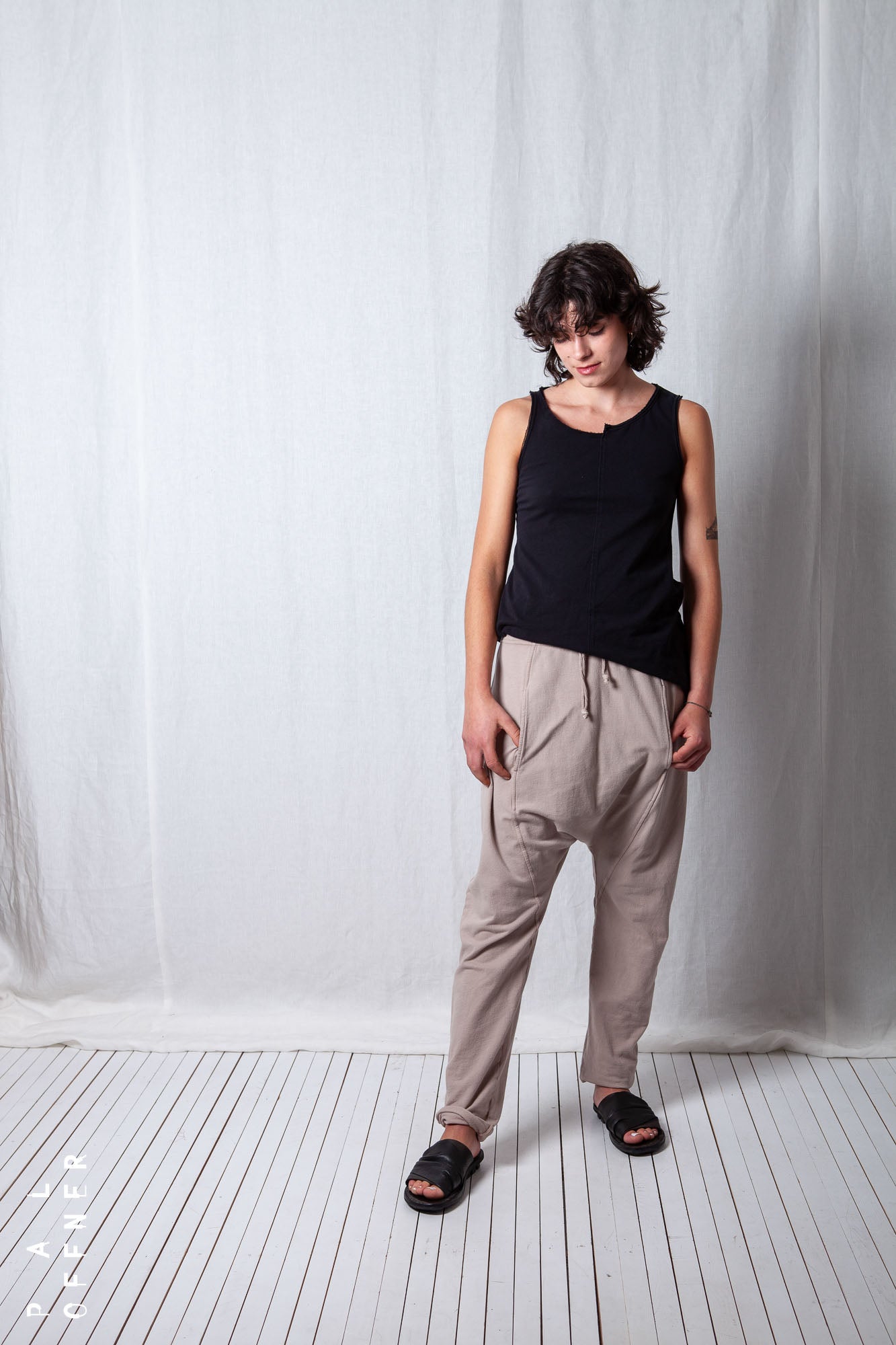 Relaxed Slim Leg Trousers_Cotton Sweat