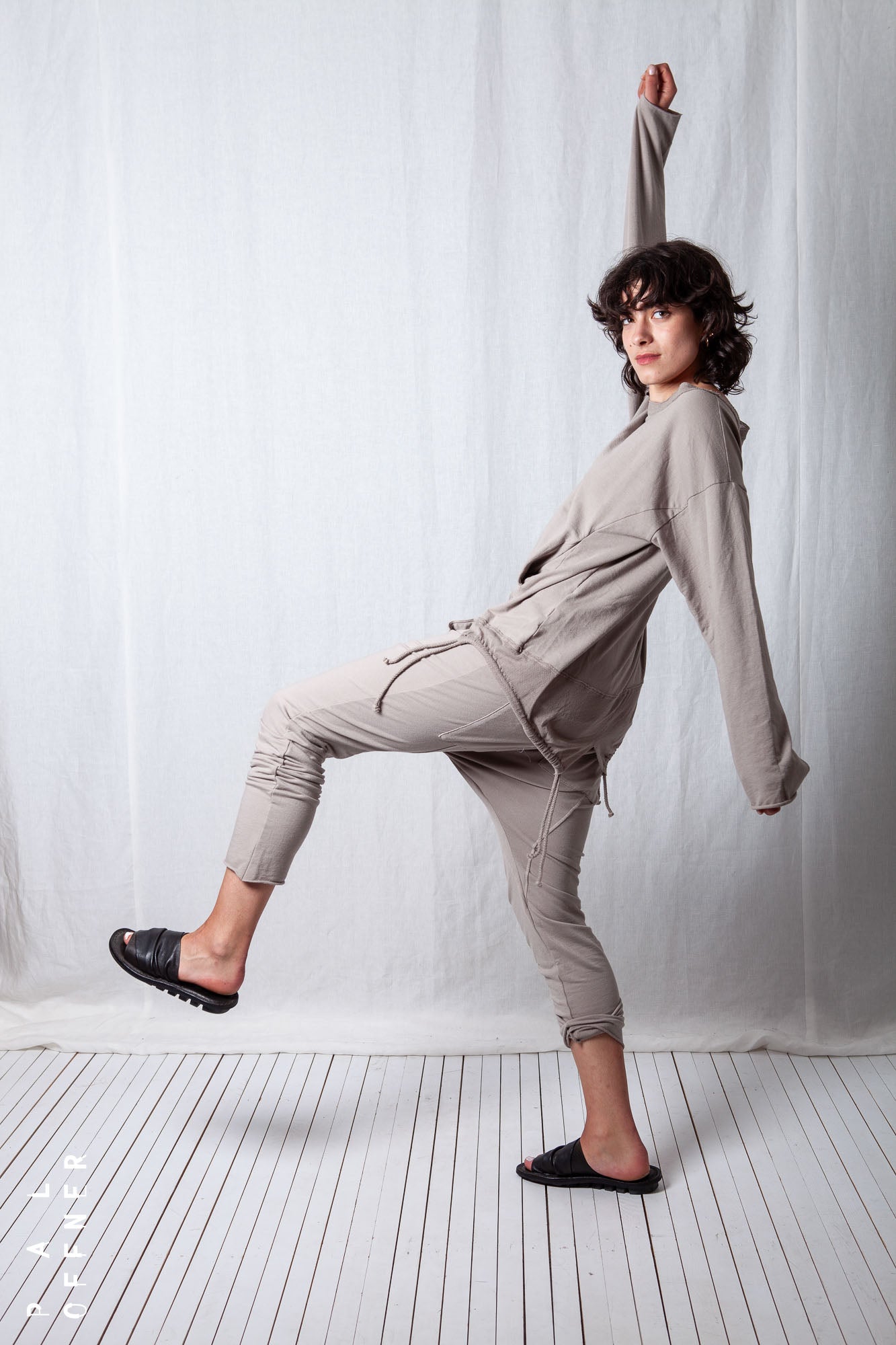 Relaxed Slim Leg Trousers_Cotton Sweat