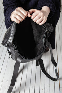 Roll Top Backpack_Leather