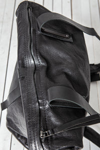 Roll Top Backpack_Leather