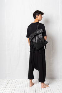 Roll Top Backpack_Leather