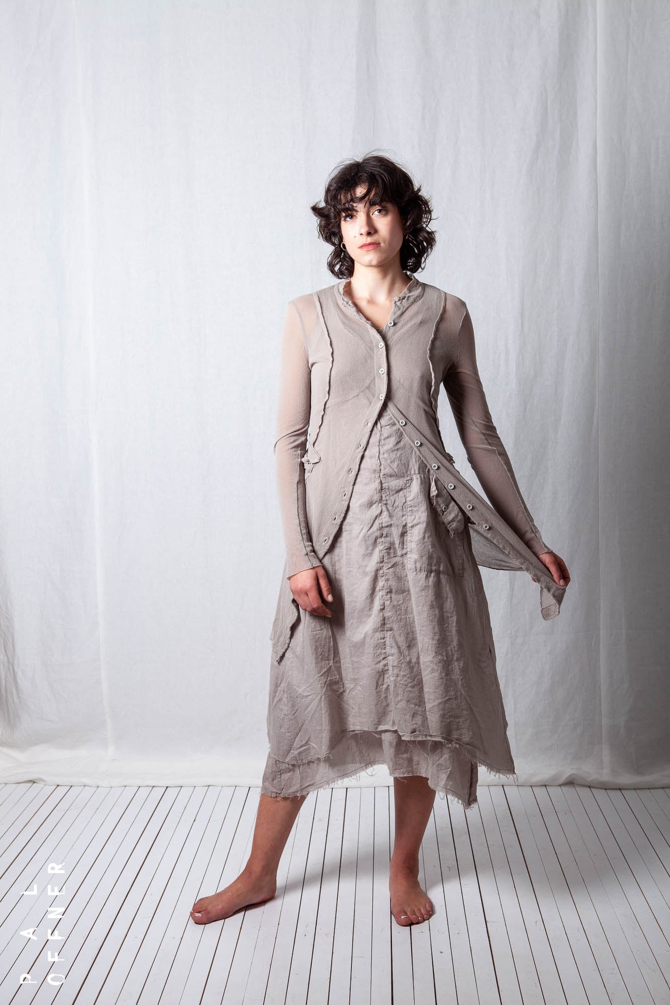 Sheer Penguin Coat_Organic Cotton Mesh (GOTS)