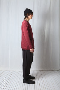 Short Cardigan_Cotton Jersey + Georgette