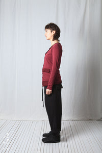 Short Cardigan_Cotton Jersey + Georgette