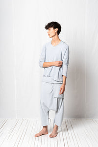 Shoulder Cut Out Pullover_Linen Viscose Knit