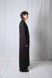 Straight Long Coat_Luxury Bi-Stretch Tricot