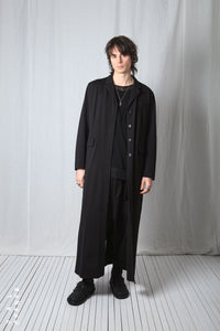 Straight Long Coat_Luxury Bi-Stretch Tricot