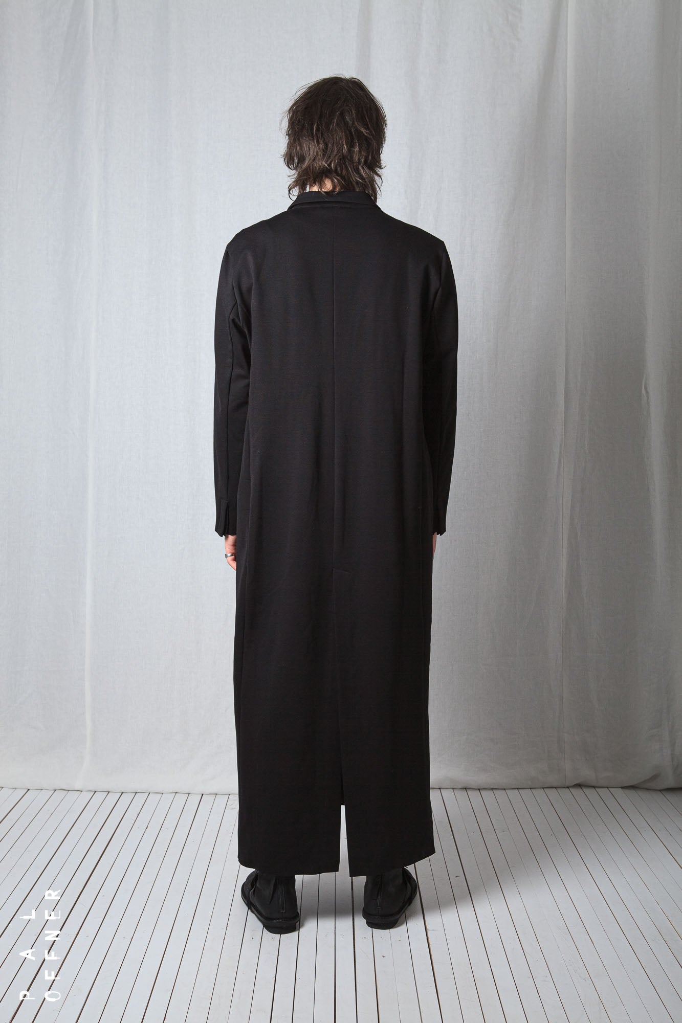 Straight Long Coat_Luxury Bi-Stretch Tricot